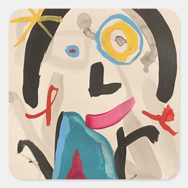 PEGATINA CUADRADA FEMENINO (Anverso)