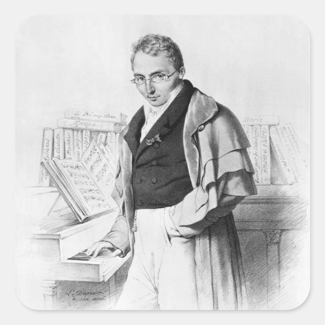Pegatina Cuadrada Ferdinand Herold (Anverso)