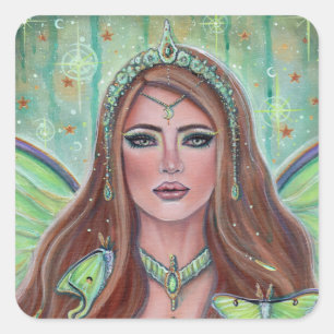 Pegatina Cuadrada Feria de la diosa irlandesa de Renee Lavoie