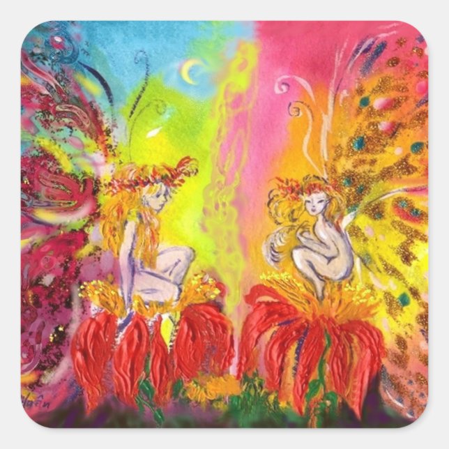 PEGATINA CUADRADA FERIAS DEL AMANECER (Anverso)