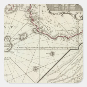 Pegatina Cuadrada Fernando de Noronha Island