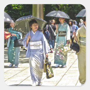 Pegatina Cuadrada Festival de la Cordillera de Japón