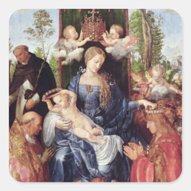 Pegatina Cuadrada Festival del Rosario, 1506 (Anverso)