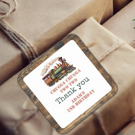 Pegatina Cuadrada Fiesta Chugga Chugga Chugga Dos