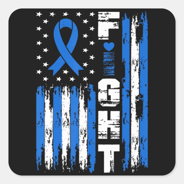 Pegatina Cuadrada Fiesta contra la toma de conciencia sobre Ataxia B (Anverso)