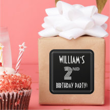 fiesta de cumpleaños 2: Estilo Art Deco y nombre p