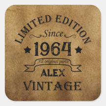 Fiesta de cumpleaños 60 vintage personalizada