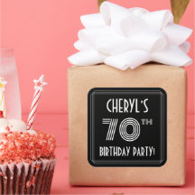 Fiesta de cumpleaños 70: Estilo Art Deco y nombre 