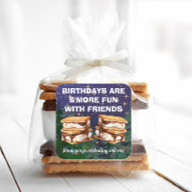 Fiesta de cumpleaños de glamping con S'mores