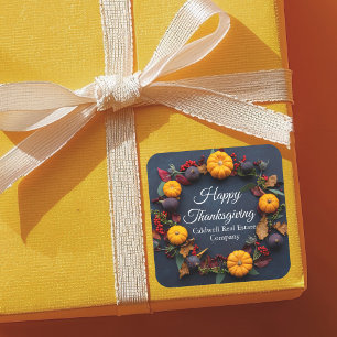 Pegatina Cuadrada Fiesta de la Wreath de los negocios modernos