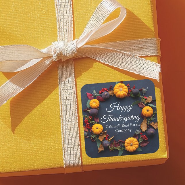 Pegatina Cuadrada Fiesta de la Wreath de los negocios modernos (Subido por el creador)