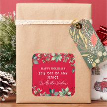 Fiesta de Navidad con flores personalizadas
