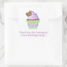 Pegatina Cuadrada Fiesta de pegatinas favoritas personalizadas