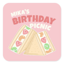 Fiesta de picnic de sandwich de fruta dulce