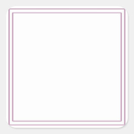 Pegatina Cuadrada Fiesta de plantilla DIY en blanco Entregar agregar