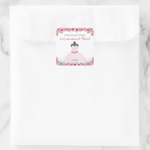 Fiesta De Vestido Quinceanera Floral Rosa