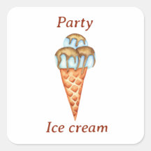 Fiesta minimalista de helados