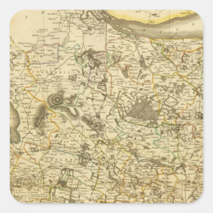 Pegatina Cuadrada Fife compuesto, Kinross