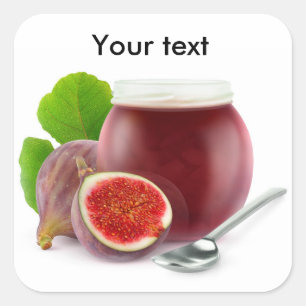 Pegatina Cuadrada Fig jam