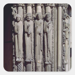 Pegatina Cuadrada Figura desconocida, Rey Salomón