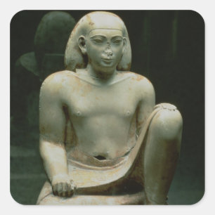 Pegatina Cuadrada Figura que se agacha de Bes