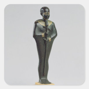 Pegatina Cuadrada Figurilla de dios Ptah