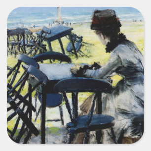 Pegatina Cuadrada Fin de temporada