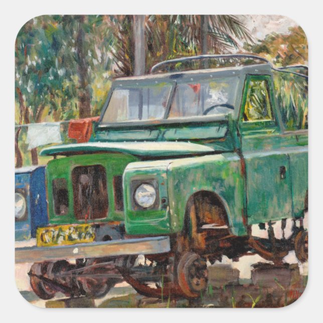 Pegatina Cuadrada Fin del viaje 2006 (Anverso)