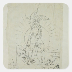 Pegatina Cuadrada Fingal, 1804-5