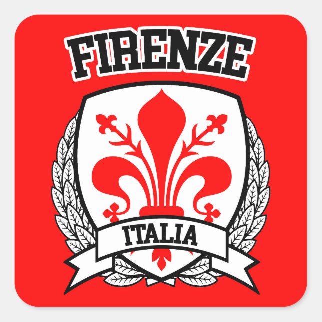 Pegatina Cuadrada Firenze (Anverso)