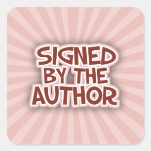 Pegatina Cuadrada Firmado Por Los Pegatinas AuthorRed
