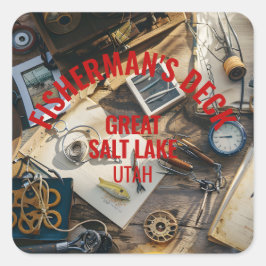 Pegatina Cuadrada Fisherman’s Deck 