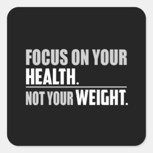 Pegatina Cuadrada Fitness Gym Ejercicio entrenamiento Deporte Divert