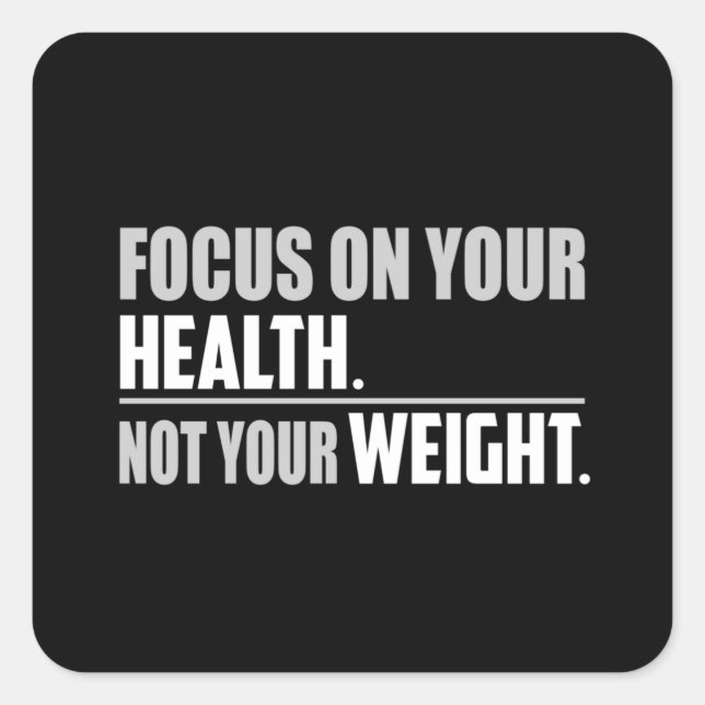 Pegatina Cuadrada Fitness Gym Ejercicio entrenamiento Deporte Divert (Anverso)