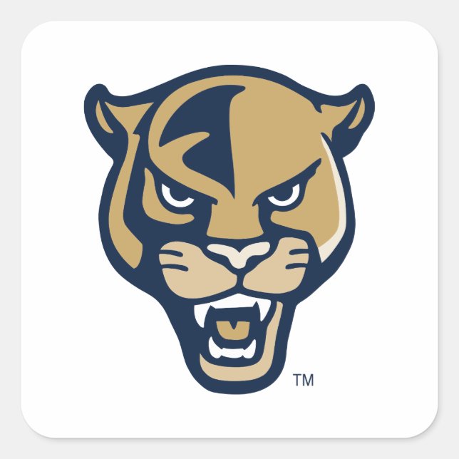 Pegatina Cuadrada FIU Panther Head (Anverso)
