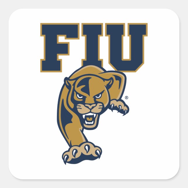 Pegatina Cuadrada FIU Panthers (Anverso)