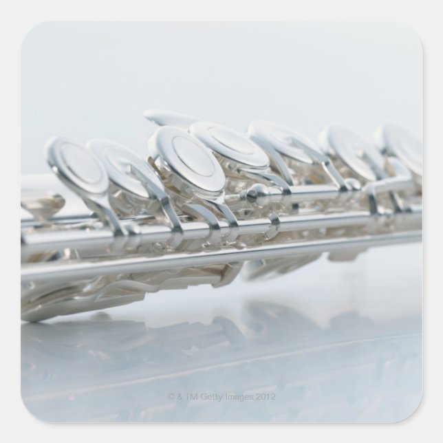 Pegatina Cuadrada Flauta (Anverso)