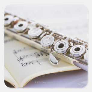 Pegatina Cuadrada Flauta 2