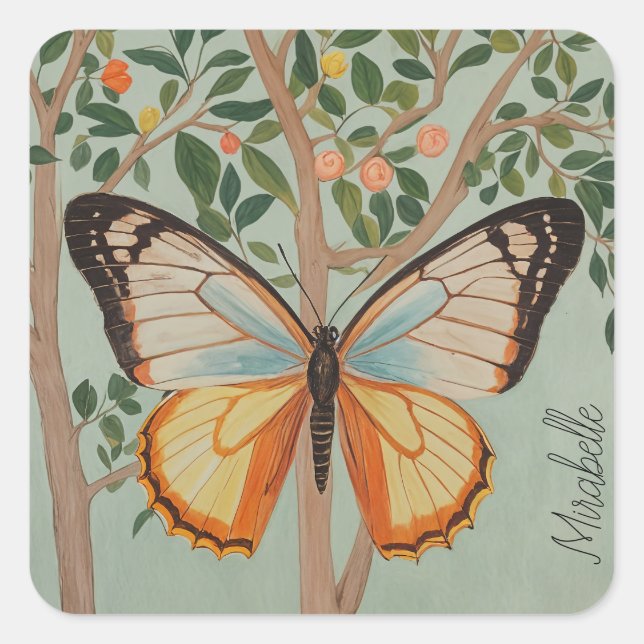 Pegatina Cuadrada Flexibilidad fluida Personalizada (Anverso)