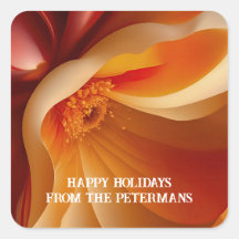 Floral flotante en rojo