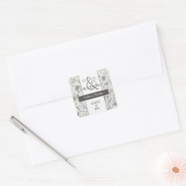 Pegatina Cuadrada Floral Sprigs Bonito Personalizado Inespiritualida