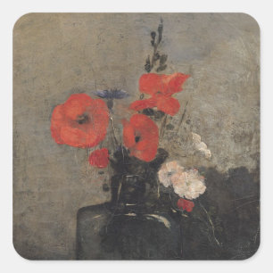 Pegatina Cuadrada Flores, 1857