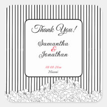 Flores blancas y negras en franjas