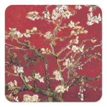 Flores de Almendro Rojo Vincent van Gogh Pintura A