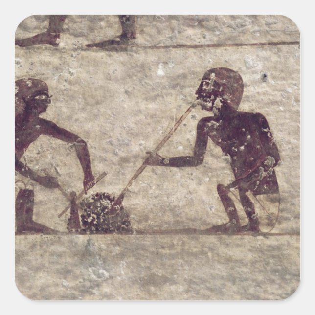 Pegatina Cuadrada Flores de vidrio (Anverso)