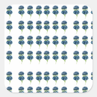 Pegatina Cuadrada Flores Presionadas Tshirt, Boho Wildflowers