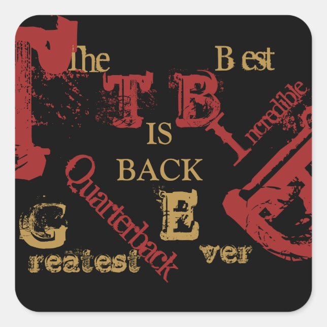 PEGATINA CUADRADA FLORIDA (Anverso)