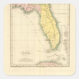 Pegatina Cuadrada Florida US