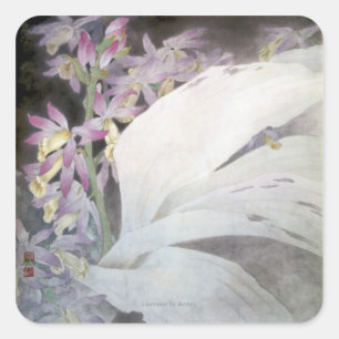 Pegatina Cuadrada Flower Seires II-Fhaiuses