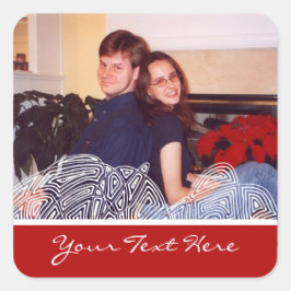 Pegatina Cuadrada Flurry